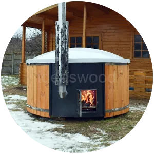 Buy Hot Tub with integral Firewood Heater in UK